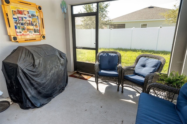 sunroom / solarium featuring a wealth of natural light