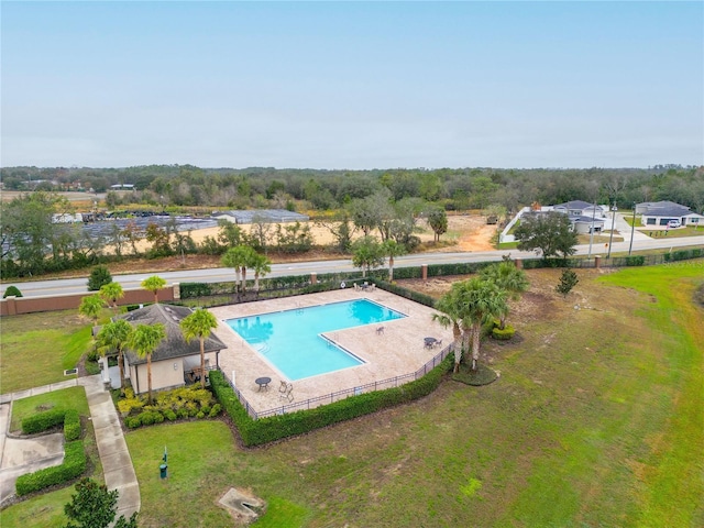 view of pool