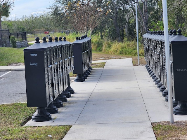 view of community featuring a mail area