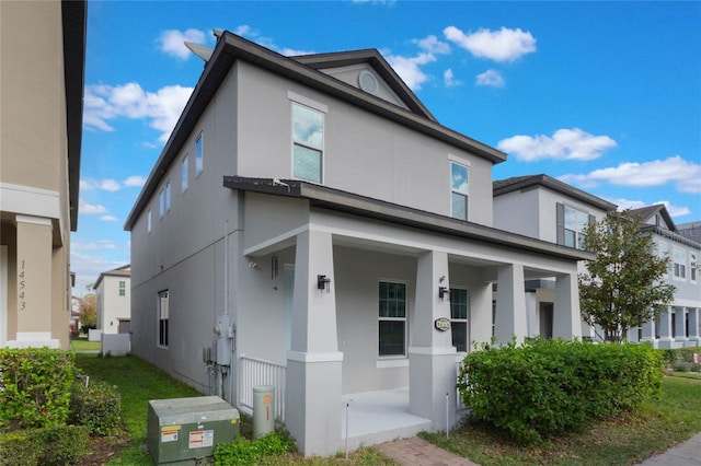 view of front of home featuring a porch