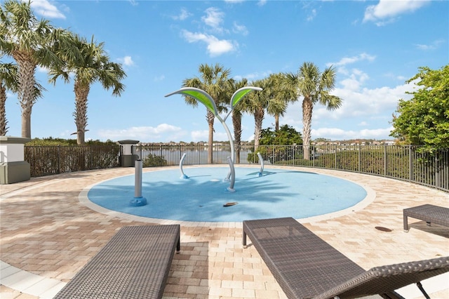 view of pool with a patio