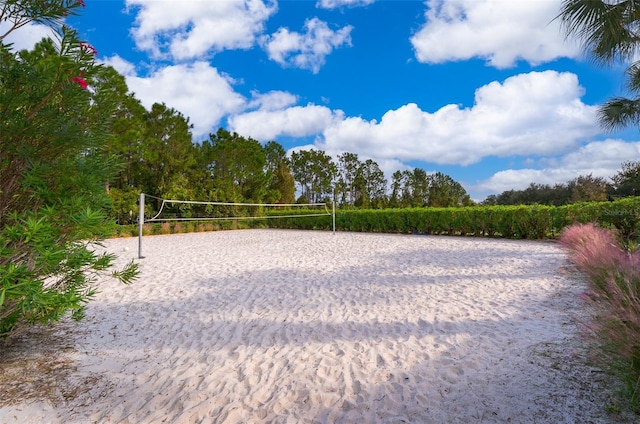 view of community with volleyball court