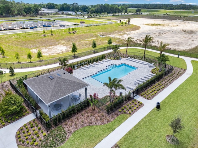 birds eye view of property