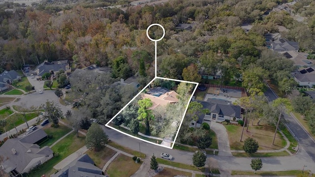 birds eye view of property