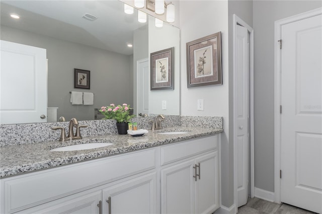 bathroom featuring vanity