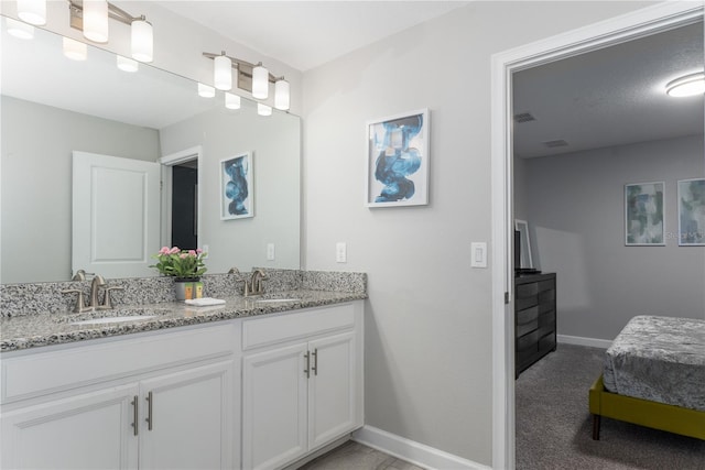 bathroom with vanity