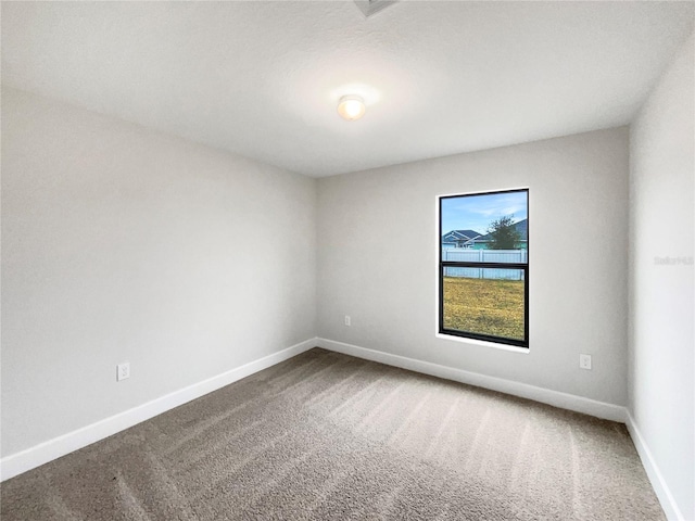 view of carpeted empty room