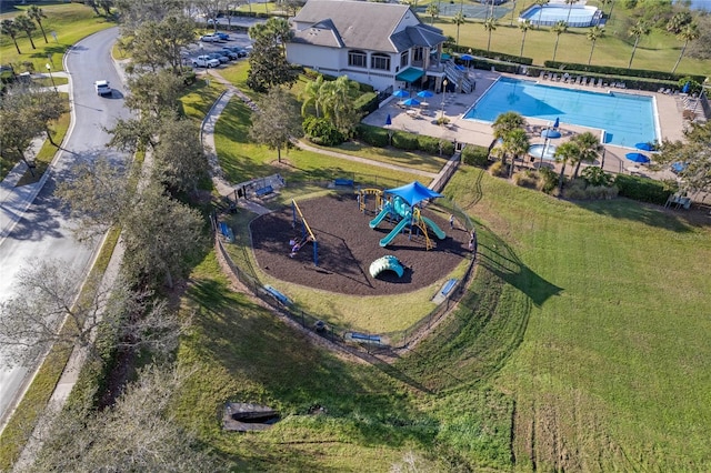 2806 Balforn Tower Way, Winter Garden, FL 34787 - drone / aerial view of a pool area and a park