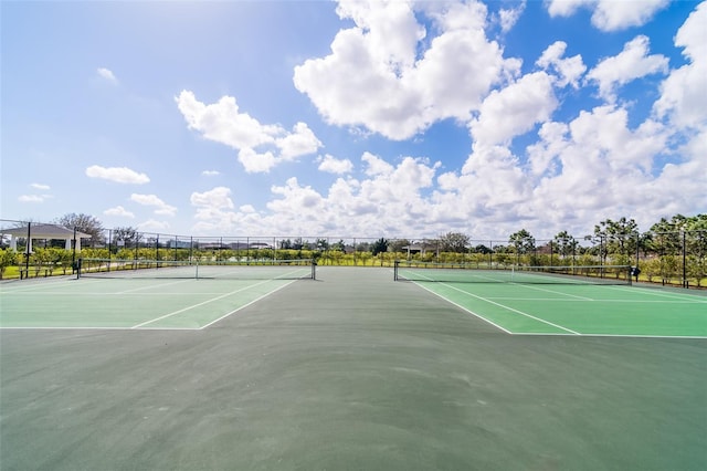 view of sport court