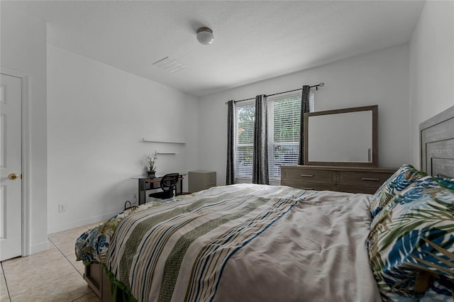 view of tiled bedroom