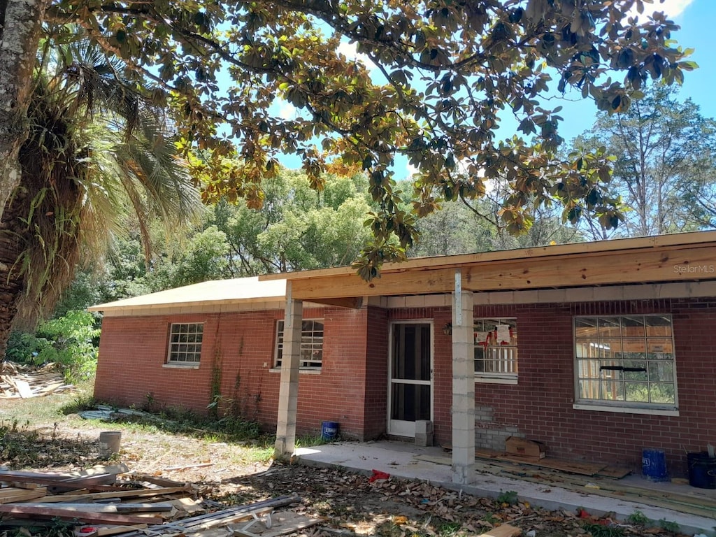 view of rear view of property