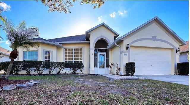 ranch-style house with a garage