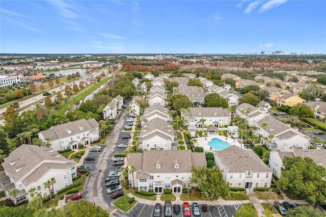 5269 Wellington Park Cir Unit 23, Orlando, FL 32839 - aerial perspective of suburban area with a pool