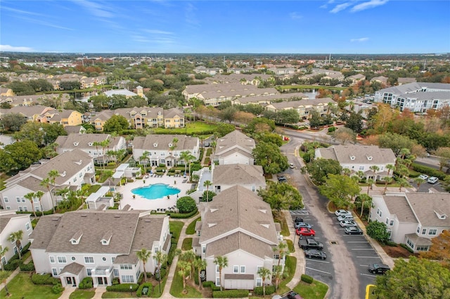 5269 Wellington Park Cir Unit 23, Orlando, FL 32839 - aerial view of residential area featuring a pool