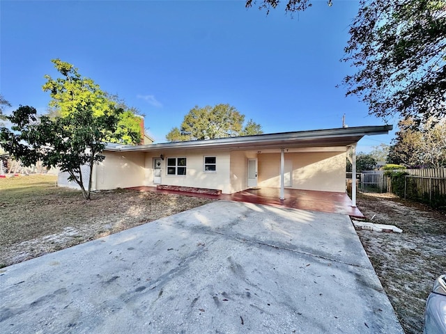 view of ranch-style home