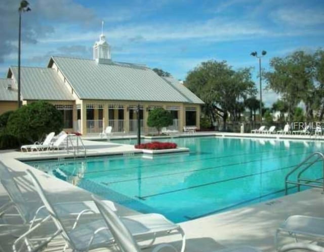 view of pool with a patio