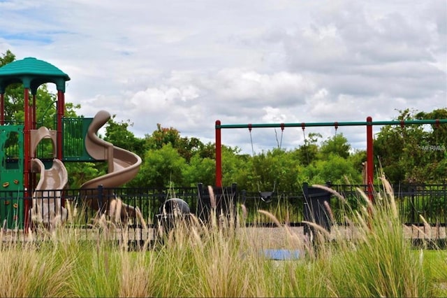 view of play area