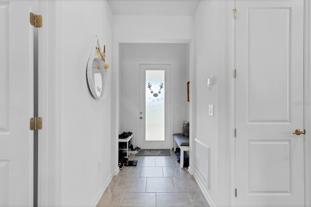 view of tiled entrance foyer