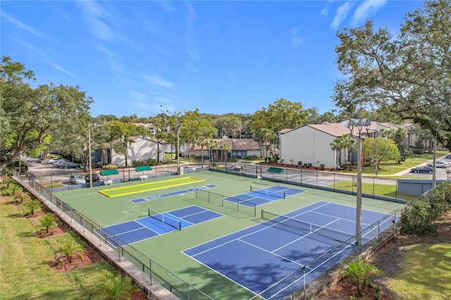 view of sport court featuring basketball court