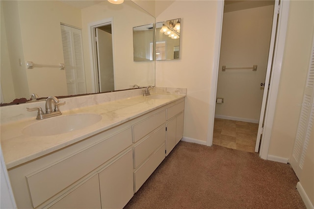 bathroom with vanity