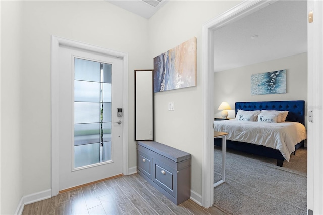 interior space featuring light hardwood / wood-style flooring