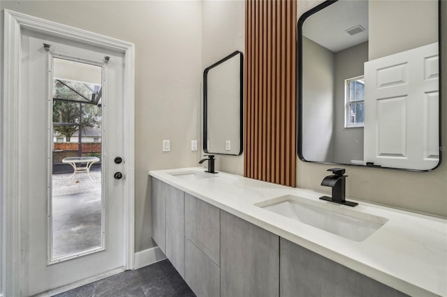 bathroom with vanity