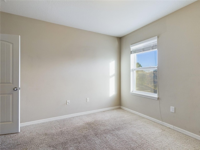 view of carpeted empty room