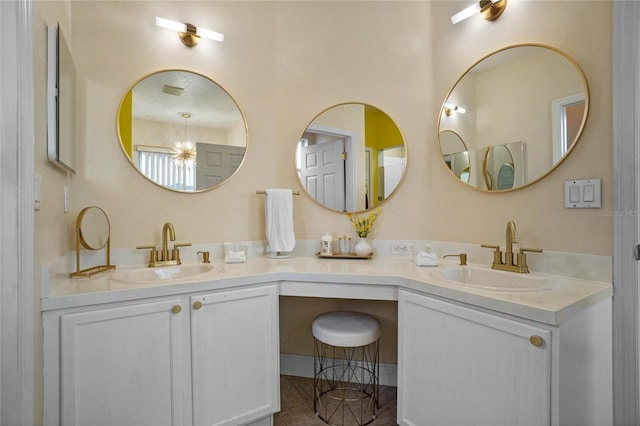 bathroom with vanity