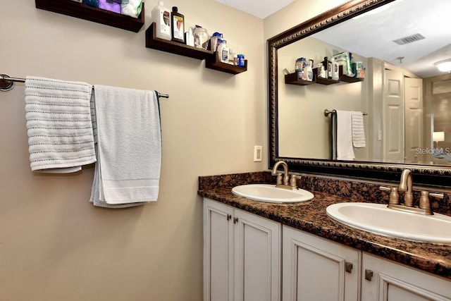 bathroom with vanity