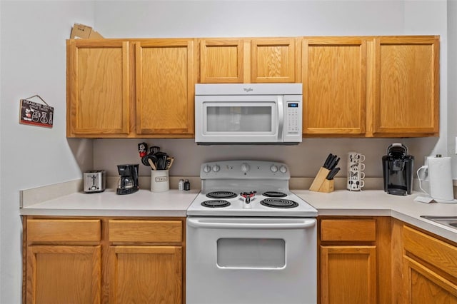 kitchen with white appliances