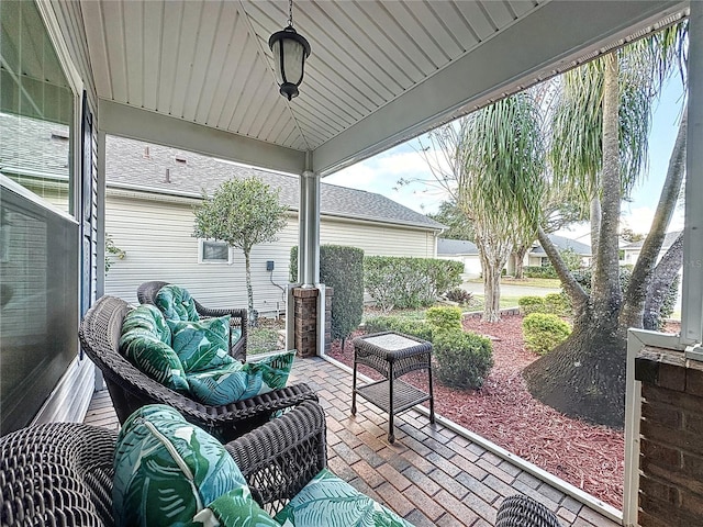 view of patio / terrace with a gazebo