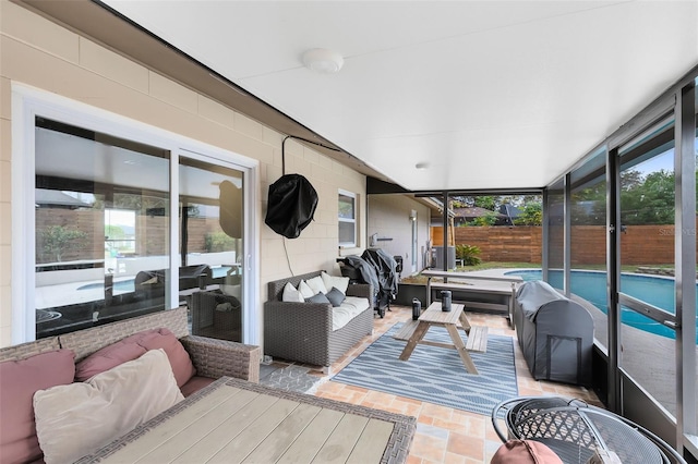 view of sunroom / solarium