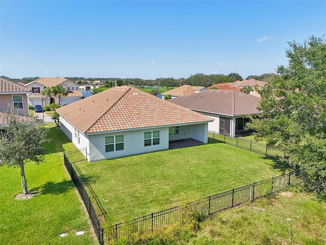 exterior space featuring a lawn