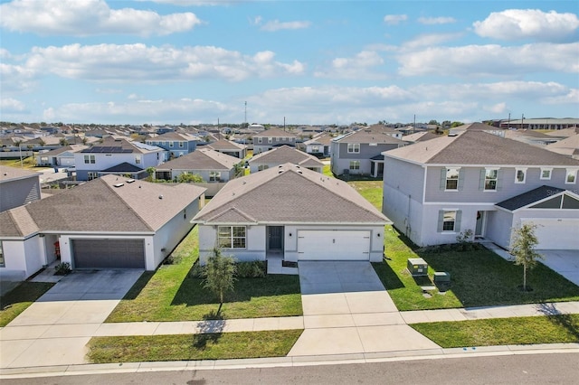 aerial view featuring a residential view