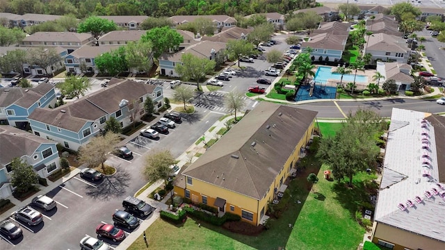 bird's eye view featuring a residential view