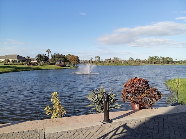 view of water feature