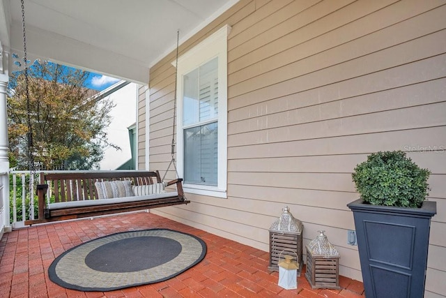 view of patio with covered porch