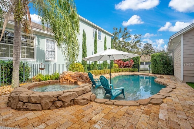 view of pool with a patio area