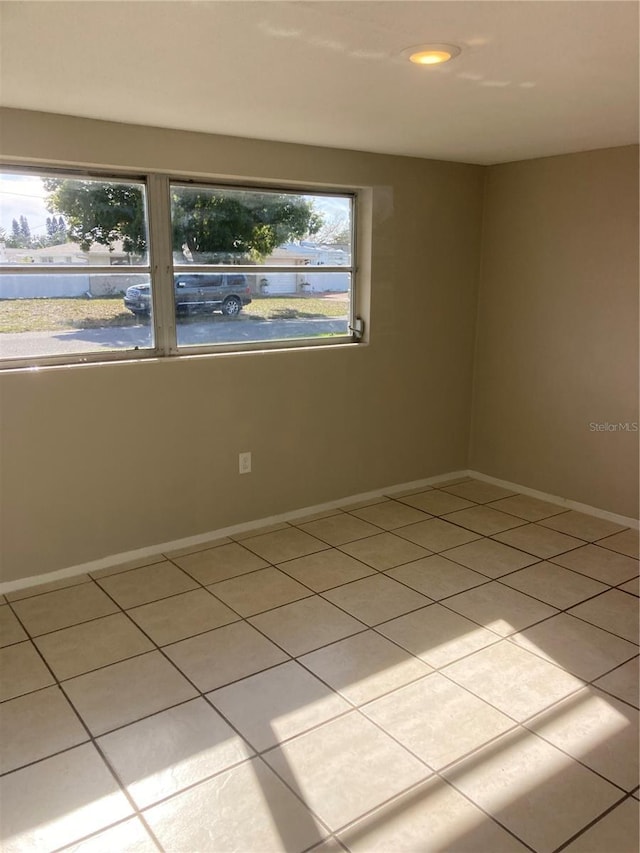 view of tiled empty room