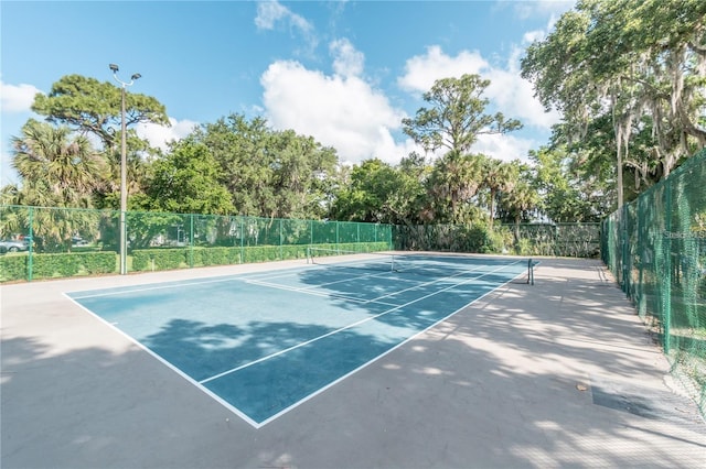 view of tennis court