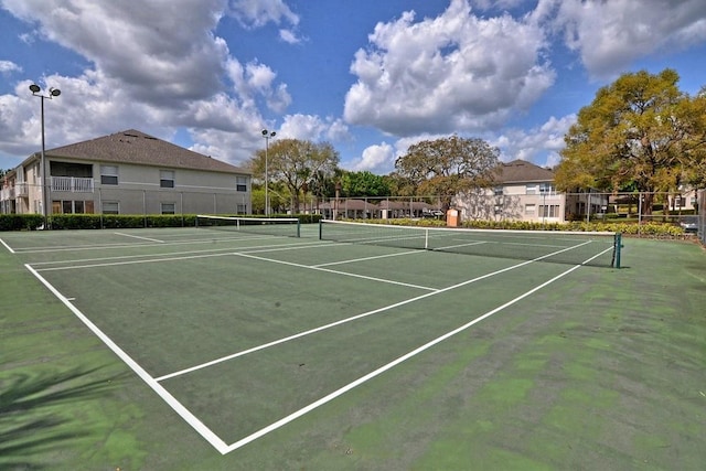 view of tennis court