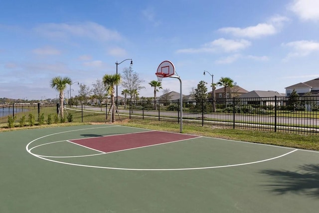 view of sport court