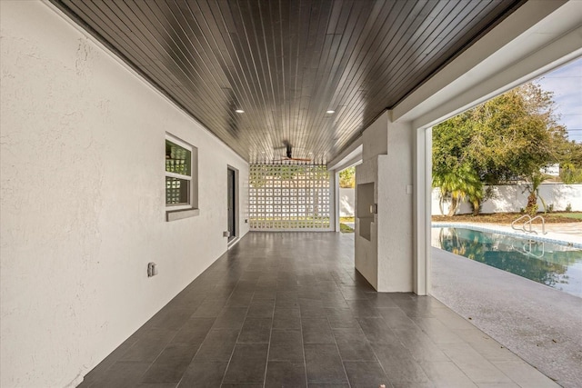 view of patio / terrace with a fenced backyard