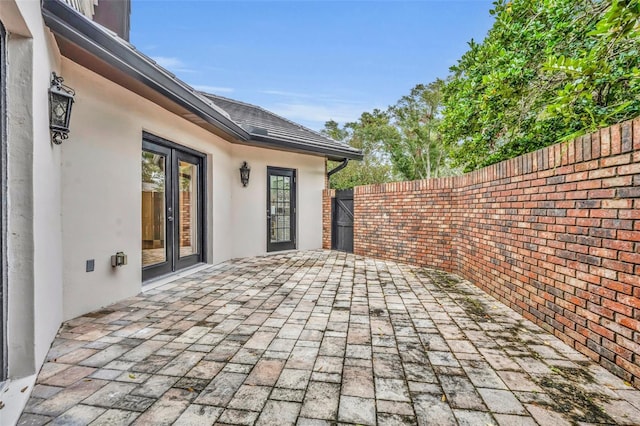 view of patio / terrace with french doors