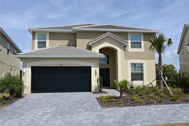 view of front of house featuring a garage