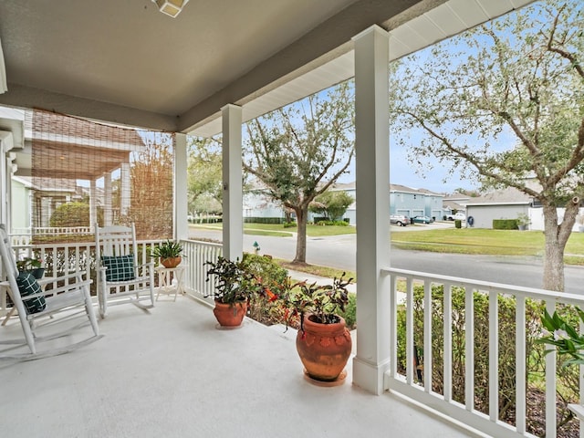 view of sunroom