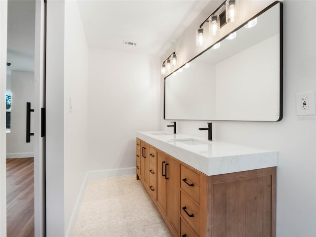 bathroom featuring vanity