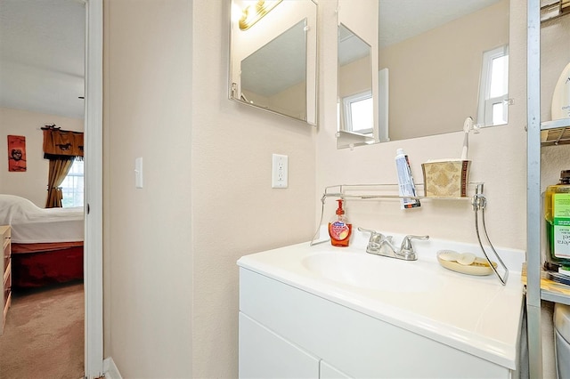 bathroom with vanity