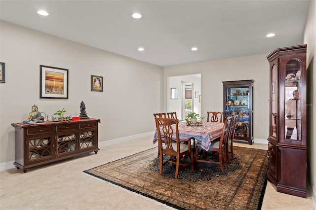 view of dining room