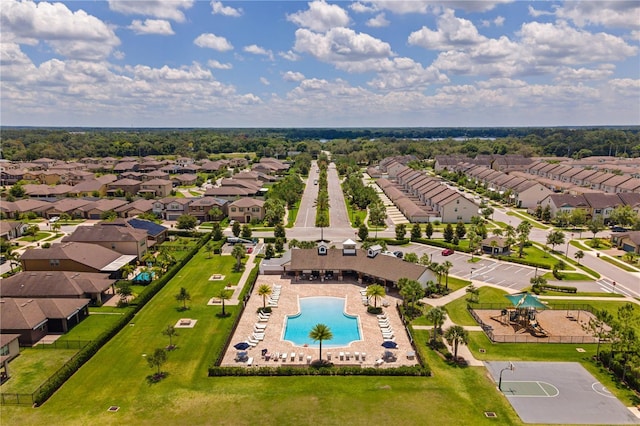 birds eye view of property